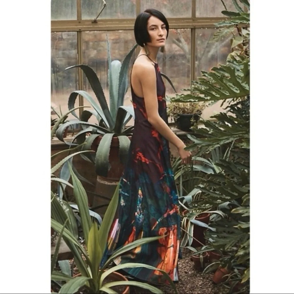 Anthropologie Moulinette Soeurs Cadence Sleeveless Halter Floral Maxi Dress - Picture 15 of 15